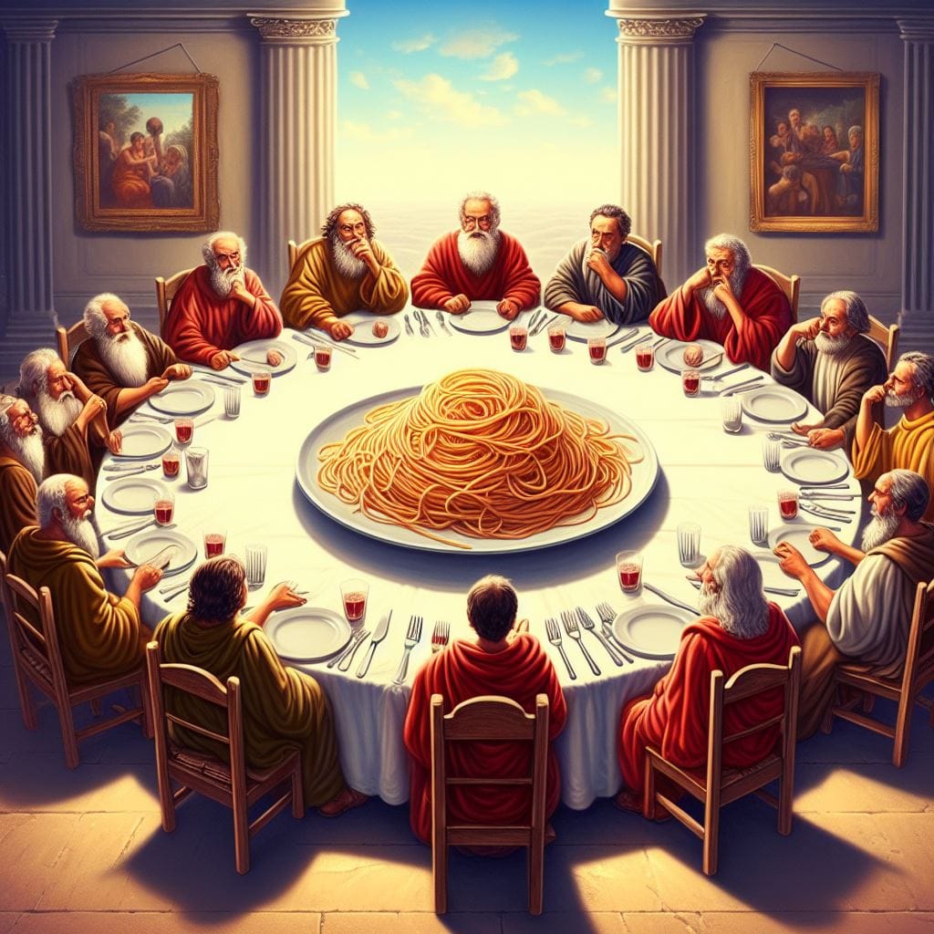 having dinner with the philosophers